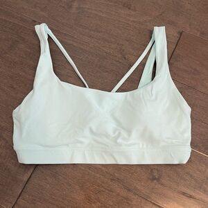 Women's Ice Blue Sports Bra - Athleta Medium